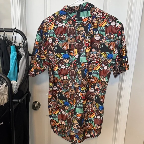 RSVLTS Colorful Pop Art Men's Shirt - Picture 3 of 3